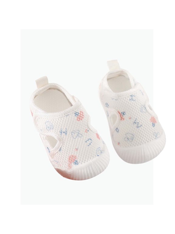 Baby Mesh Breathable Cartoon Print First Walker Shoes Non- Sneakers for Boys Girls Spring Summer,6-11 Months