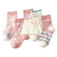 thumbnail image 1 of REDARER Baby Socks 5-Pack, Breathable Mesh Cotton Ankle Socks, Soft Thin Non- Sole Socks for Toddlers Boys & Girls,Size:0-1 Years, 1 of 6