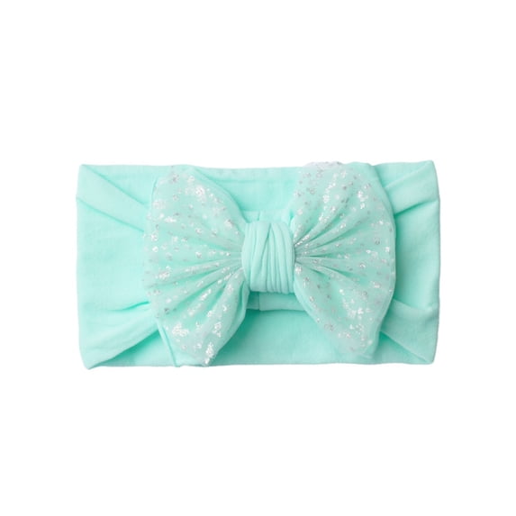 REDARER Baby & Toddler Glitter Bow Headband, Soft Elastic Mesh Hair Band for Everyday Wear,0-36 Months