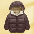 thumbnail image 1 of REDARER Baby Toddler Padded Hooded Jacket Boys Girls Winter Coat Insulated Plush Lined Outerwear Warm Clothing,Size:3-4 Years, 1 of 3