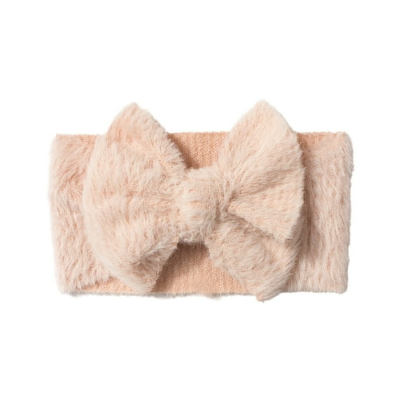 REDARER Baby & Toddler Soft Fuzzy Bow Headband, Solid Color Stretchy Hair Band for Newborns,0-36 Months