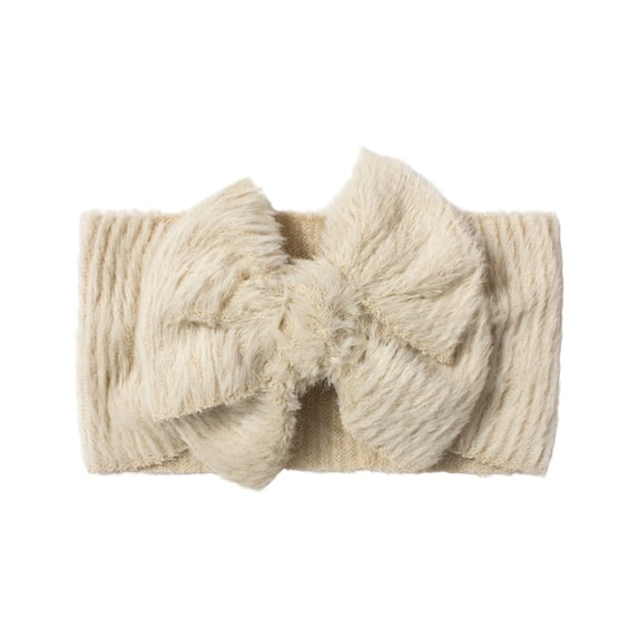 REDARER Baby & Toddler Soft Fuzzy Bow Headband, Solid Color Stretchy Hair Band for Newborns,0-36 Months