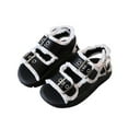 thumbnail image 1 of REDARER Big Girl Sandals Summer Hairy Edge Adjustable Ankle Width Soft Bottom with Princess Shoes,Size 5.5-6 Years, 1 of 8