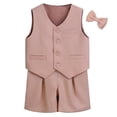 thumbnail image 1 of REDARER Boy's Suit Set Formal Attire for Performance Wedding and Celebration Party Outfits (including Bow Ties Jackets Shorts),5-6 Years, 1 of 3