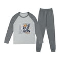 thumbnail image 1 of REDARER Boys Basketball Sports Print Raglan Pajama Set Long Sleeve Two Piece Soft Kids Sleepwear Elastic Waist Loungewear Home Nightwear for Children,6-7 Years, 1 of 9