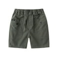thumbnail image 1 of REDARER Boys' Cargo Shorts, Elastic Waist Multi-Pocket Casual Summer Outdoor Play & School Bottoms,3-4 Years, 1 of 4