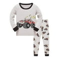 thumbnail image 1 of REDARER Boys Cars Print Pajamas Sets Kids 2 Piece Pj's Long Sleeve Sleepwear Clothes Set Outfits,5-6 Years, 1 of 4