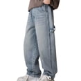 thumbnail image 1 of REDARER Boys Casual Pants Loose Fit Denim Trousers for Children Comfortable Long Pants Autumn Wear Durable Soft Blend,Kids Clothing,Size:15-16 Years, 1 of 9