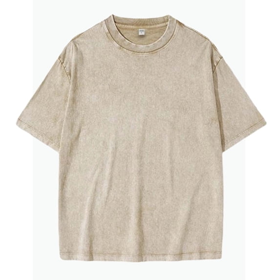 REDARER Boys Distressed Washed Short Sleeve Crewneck T Shirt Casual Everyday Comfortable Blend Basic Tee for Kids,1-2 Years