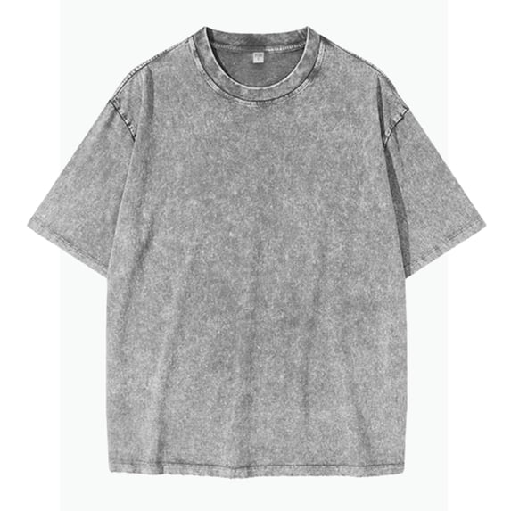REDARER Boys Distressed Washed Short Sleeve Crewneck T Shirt Casual Everyday Comfortable Blend Basic Tee for Kids,8-10 Years