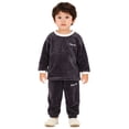 thumbnail image 1 of REDARER Boys Flannel Pajama Warm Loungewear for Kids Cozy Two Piece Outfit with Long Sleeve Top and Pants Soft Sleepwear for Children,Kids Clothing,Size:9-10 Years, 1 of 5