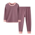thumbnail image 1 of REDARER Boys -Lined Thermal Underwear Set | Winter Warm Base Layer Top & Bottom | Soft Kids Pajamas for Indoor Outdoor Activities,10-12 Years, 1 of 8