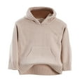 thumbnail image 1 of REDARER Boys Hooded Knit Sweater Soft Pullover, Long Sleeve Comfortable Top for Kids Daily Wear and Outdoor Play,3-4 Years, 1 of 4