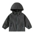 thumbnail image 1 of REDARER Boys' Hooded Windbreaker Jacket - Lightweight Zipper Coat for Outdoor School and Casual Comfort,Size:8-9 Years, 1 of 8