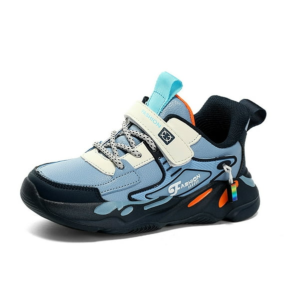 REDARER Boys' Leather Sneakers - Lightweight Non- Running Shoes for Casual Sports and Outdoor Play,Size:3