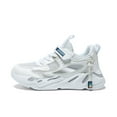 thumbnail image 1 of REDARER Boys Lightweight Mesh Sneakers, Breathable Sports Shoes for Hiking & Outdoor - Non- Comfortable Walking Shoes for Kids,Color:White,Size:7-8 Years, 1 of 8