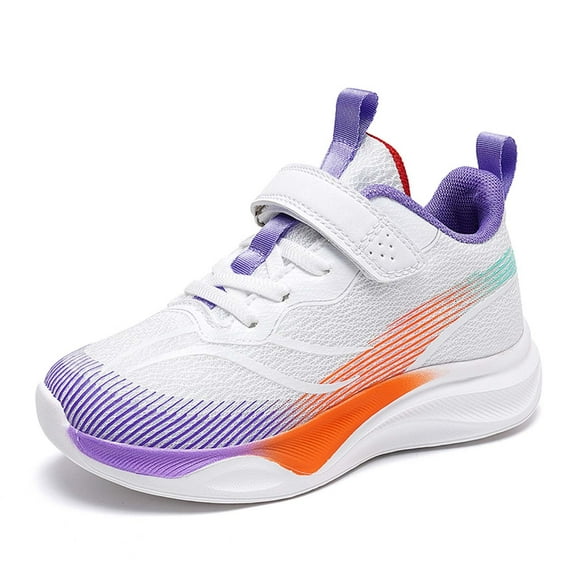REDARER Boys Lightweight Running Shoes, Breathable Mesh with Non- Soft Sole - Comfortable for Daily & Sports,Color:Purple,Size:6