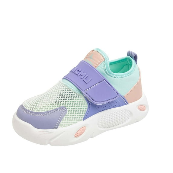 REDARER Boys Lightweight Running Sneakers, Breathable Mesh with Soft Sole - Comfortable Walking Shoes for Toddlers & Daily Wear,Color:Purple,Size:2