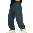 thumbnail image 1 of REDARER Boys Outdoor Hiking Pants Winter Lined Cargo Pants Windproof Snow Trousers for Kids Youth,Kids Clothing,Size:15-16 Years, 1 of 4