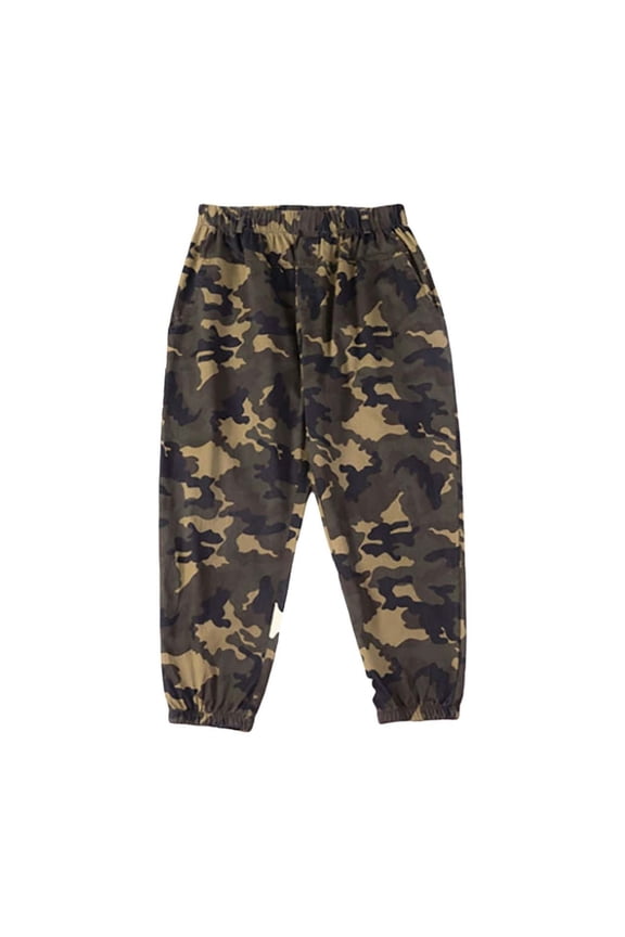 Boys Pants Casual Comfortable Trousers for Kids with Elastic Waist Durable Long Pants for School and Daily Wear,Kids Clothing,Size:6-7 Years