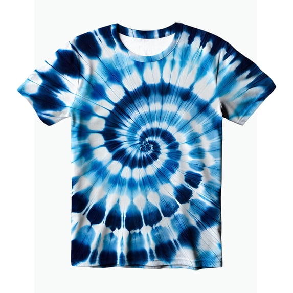 REDARER Boys Patriotic Tie Dye T Shirt Star Spiral Short Sleeve Tee for 4th Of July and Casual Wear,12-13 Years