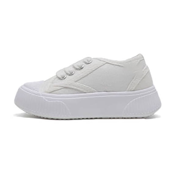 REDARER Boys Sneakers for Toddlers Lightweight Breathable Canvas Casual Shoes for Kids Non Comfortable Everyday Outdoor Play,3-4 Years