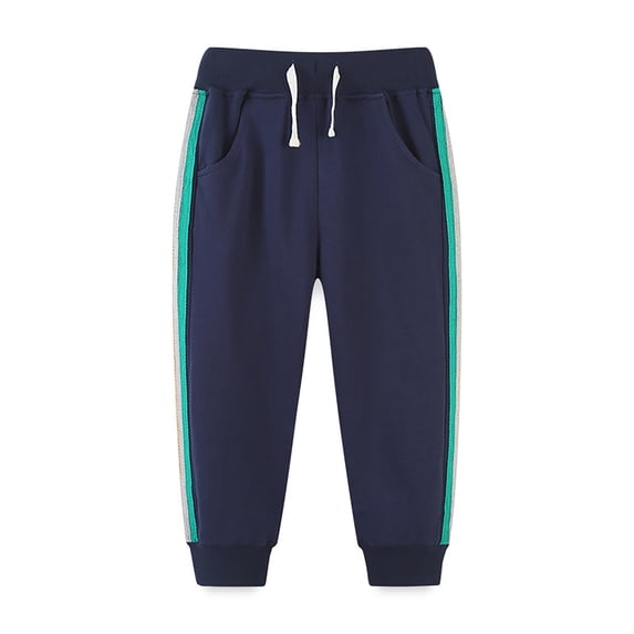 REDARER Boys' Striped Jogger Pants, Elastic Drawstring Waist Sport Casual Sweatpants for Kids,6-7 Years