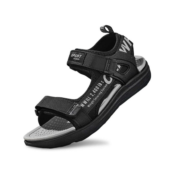 REDARER Boys' Summer Breathable Sandals – Open-Toe Comfortable Solid Color Shoes,for Sze 4.5-5 Years