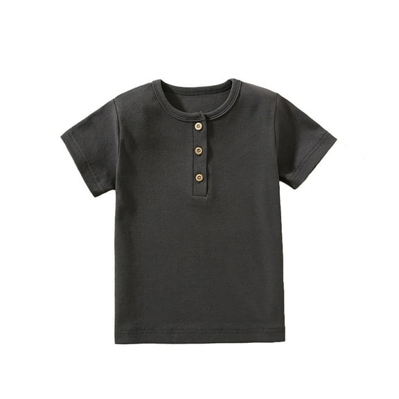 REDARER Boys Tops Short Sleeve Casual Kids T Shirt for Daily Wear School Outdoor Summer Comfortable Breathable Soft Toddler Tee Boys Uniform Shirts, for Size 2-3 Years