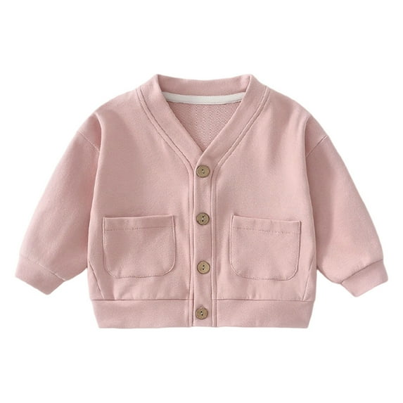 REDARER Boys Waffle Knit Pullover Sweater Soft Cotton Comfortable Casual Outerwear Toddler Fall Spring Top,Color:Light Pink,Size:4-5 Years