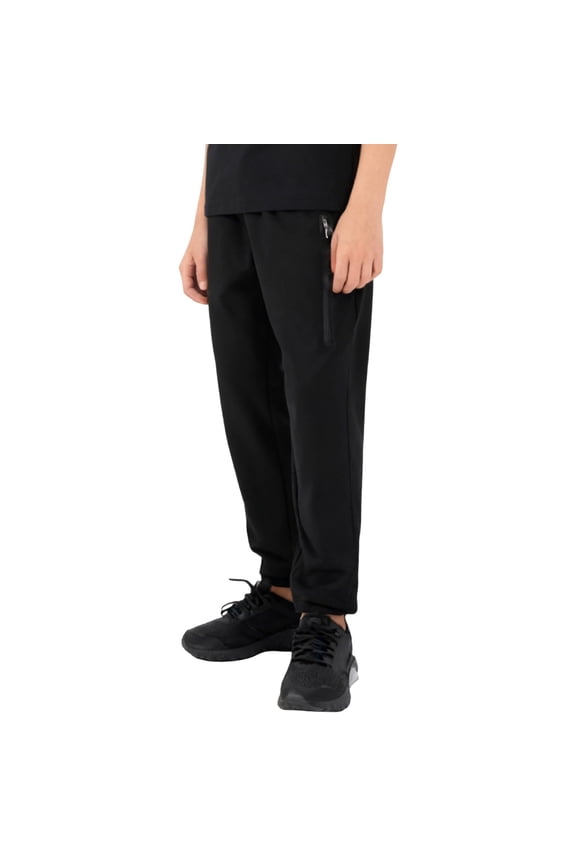 Boys' Zip-Front Pants - Soft Elastic Waist Casual Trousers for Play & School,5-6 Years