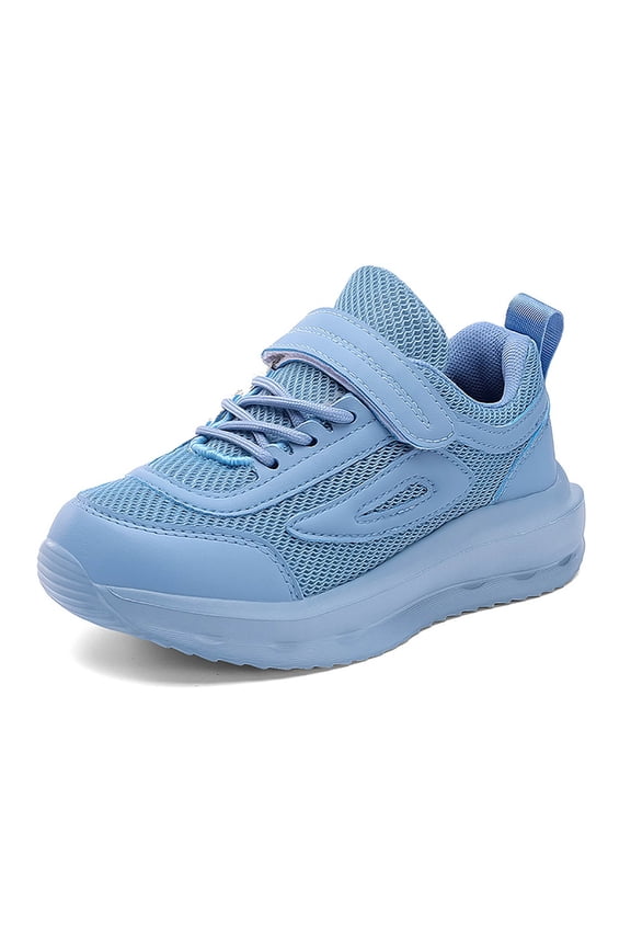 Children's Net Breathable Solid Color Flying Woven Sports Shoes for Boys and Girls School Casual Lightweight Soft Soled Shoes,14-14.5 Years