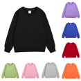 thumbnail image 1 of REDARER Crewneck Long Sleeve Cotton Pullover Sweatshirt Soft Casual Basic Daily Tops for Kids,3-4 Years, 1 of 3