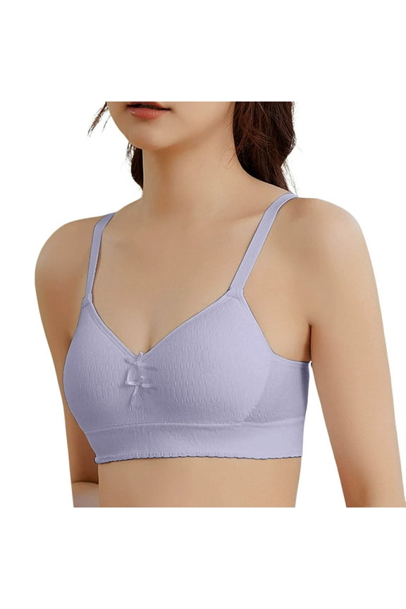 Crop Top Bra Girls Seamless Sports Bra Training Teen Bra Camisole Style Lightweight Seamless,Size 11-13 Years