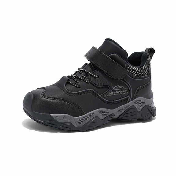 REDARER Durable Boys Sneakers for Kids Winter Hiking Shoes with Warm Thick Sole Ideal for Outdoor Sports,Boys Sneakers,Size:13.5-14 Years