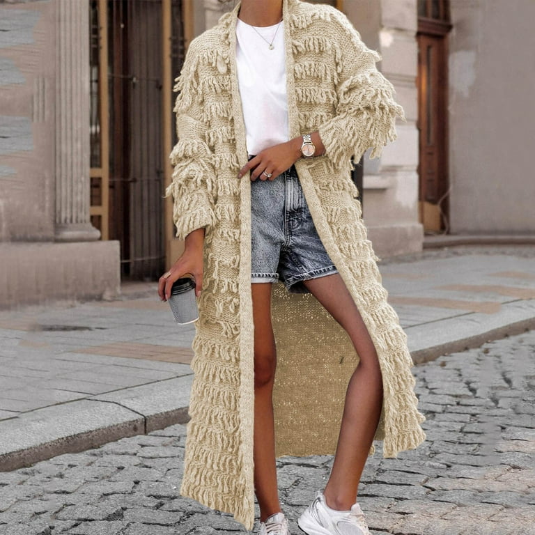 Tan open cardigan 2025