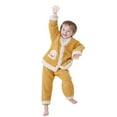 thumbnail image 1 of REDARER Flannel Pajama Set, Lined Long Sleeve Top and Pants, Cozy Winter Loungewear with Embroidery for Kids,Size:18-24 Months, 1 of 5