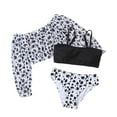 thumbnail image 1 of REDARER Girls' 3 Piece Swimsuit Set Letter Print Tankini Kids' Split Bikini Swimwear,Girls Swimsuit,7-8 Years, 1 of 5