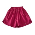 thumbnail image 1 of REDARER Girls A-Line Wide Leg Shorts, Elastic Waist Lightweight Casual Summer Shorts for Toddlers & Kids Daily & Outdoor Wear,3-4 Years, 1 of 7