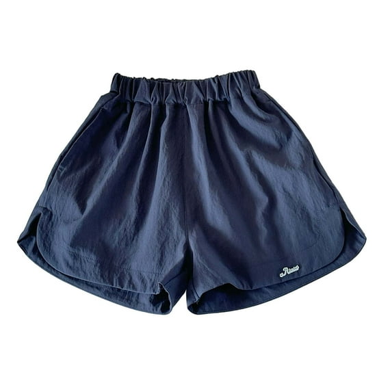 REDARER Girls A-Line Wide Leg Shorts, Elastic Waist Lightweight Casual Summer Shorts for Toddlers & Kids Daily & Outdoor Wear,7-8 Years