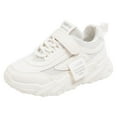 thumbnail image 1 of REDARER Girls' All-Season Sneakers - Breathable Mesh & Hook Loop Design, Non- Comfort for Active Play,Color:White,Size:5.5-6 Years, 1 of 9