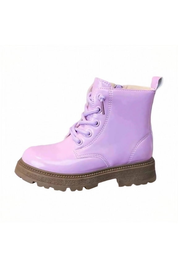 Girls' Boots Soft Sole Short Boots for Girls Matt Finish Shoes for Kids Comfortable Ankle Length Footwear,Winter Boots,Girls Boots,Size:5-5.5 Years