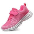 thumbnail image 1 of REDARER Girls Breathable Sneakers for School, Lightweight Comfortable Everyday Shoes with Fixed Design, Casual Running Shoes,Color:Pink,Size:13-13.5 Years, 1 of 9