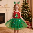 thumbnail image 1 of REDARER Girls Christmas Tree Tutu Dress Set with Christmas Tree Headband for Holiday Party Cosplay Dress Up,6-7 Years, 1 of 8