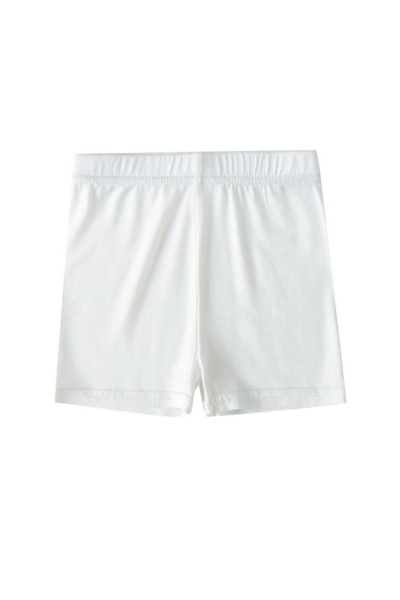 Girls' Dance Bike Shorts, Solid Color Breathable Boxer Briefs, Stretch Comfort for Ballet & Play,Size for 2-3 Years