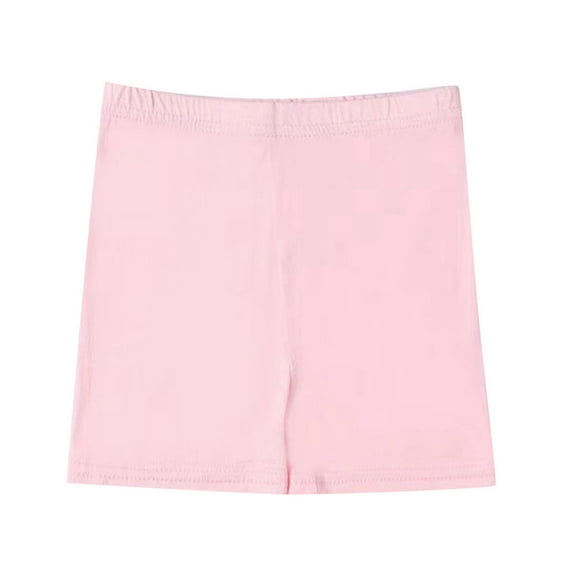 REDARER Girls' Dance Bike Shorts, Solid Color Breathable Boxer Briefs, Stretch Comfort for Ballet & Play,Size for 2-3 Years