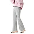 thumbnail image 1 of REDARER Girls Flared Pants Joggers Casual Bootcut Trousers for Kids Fall Everyday Wear Soft Stretchy Comfortable Outfit,Size:10-11 Years, 1 of 3