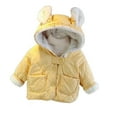 thumbnail image 1 of REDARER Girls Coat, Winter Thickened Warm Jacket for Baby Toddler Kids, Windproof Soft Outerwear for Cold Weather,Size:3-6 Months, 1 of 3