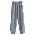 thumbnail image 1 of REDARER Girls Jogger Pants Warm Casual Trousers for Winter Outdoor Play Thickened Soft Knit Sweatpants with Comfort Stretch Fit,Size:6-7 Years, 1 of 6