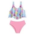 thumbnail image 1 of REDARER Girls Floral Print 2 Piece Swimsuit Swimwear Bathing Suit Cute Bikini,Girls Swimsuit,7-8 Years, 1 of 7